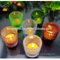 Christmas Laser Engraving Electroplating Glass Candle Holder